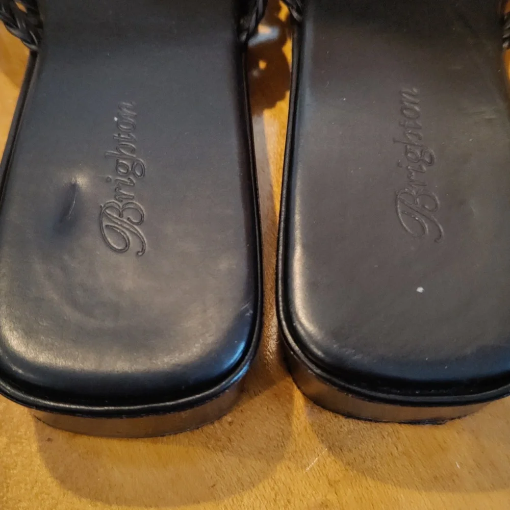 Brighton black sandals size 7 made in Brazil - Picture 8 of 12